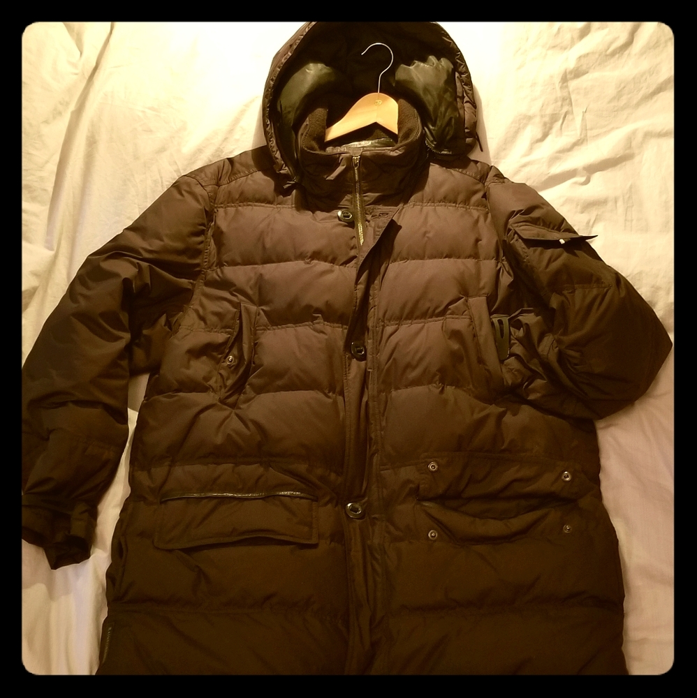 RAINFOREST DETACHABLE HOODED WARM DOWN MEN'S COAT